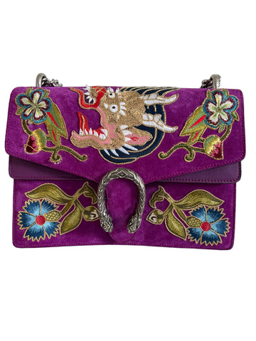 Gucci Suede Dragon Dionysus Bag